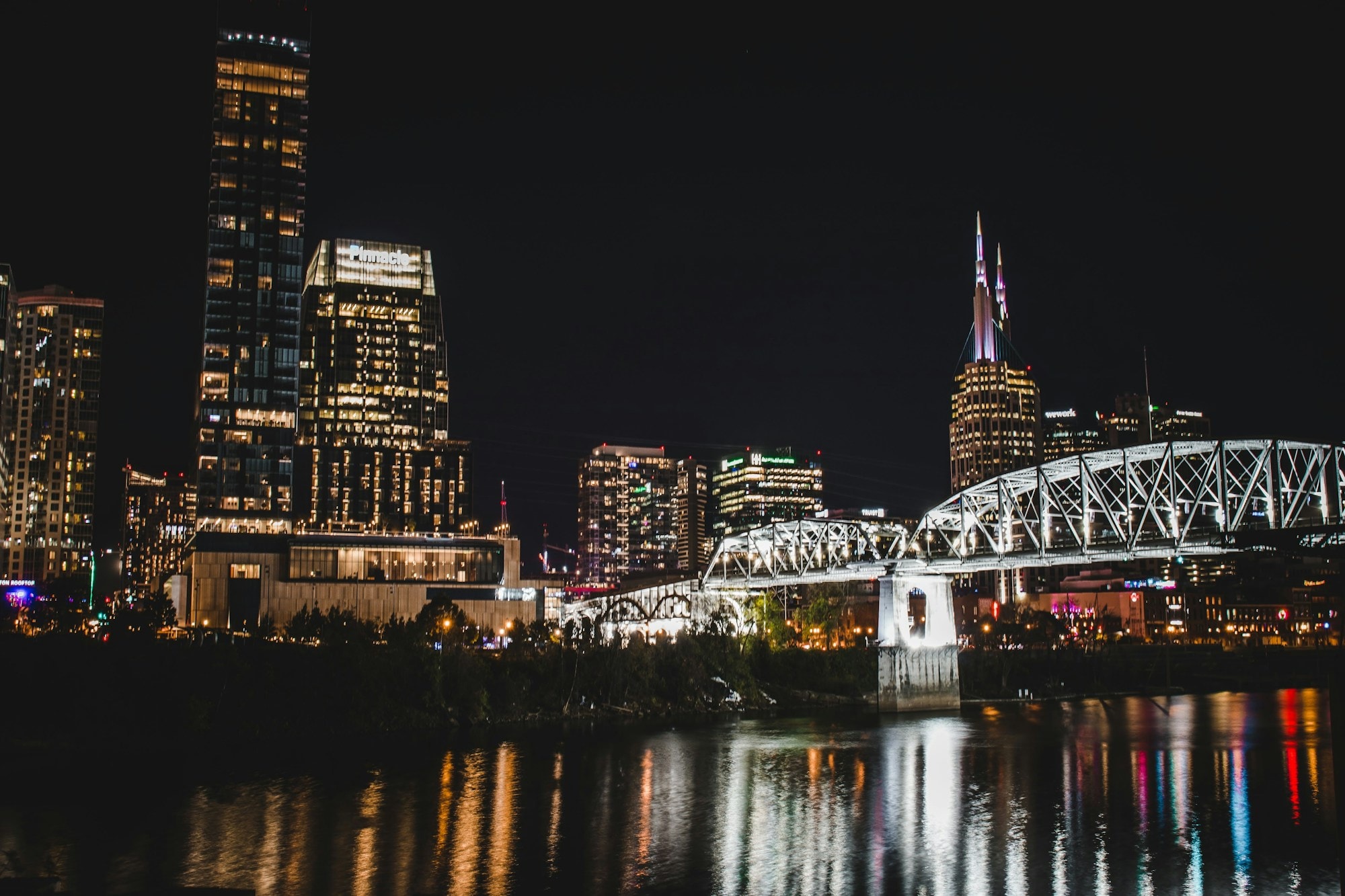 Nashville skyline at night